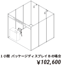 1小間  パッケージディスプレイ Bの場合
